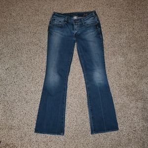 Silver Suki Stretch Boot Cut Blue Denim Jeans
